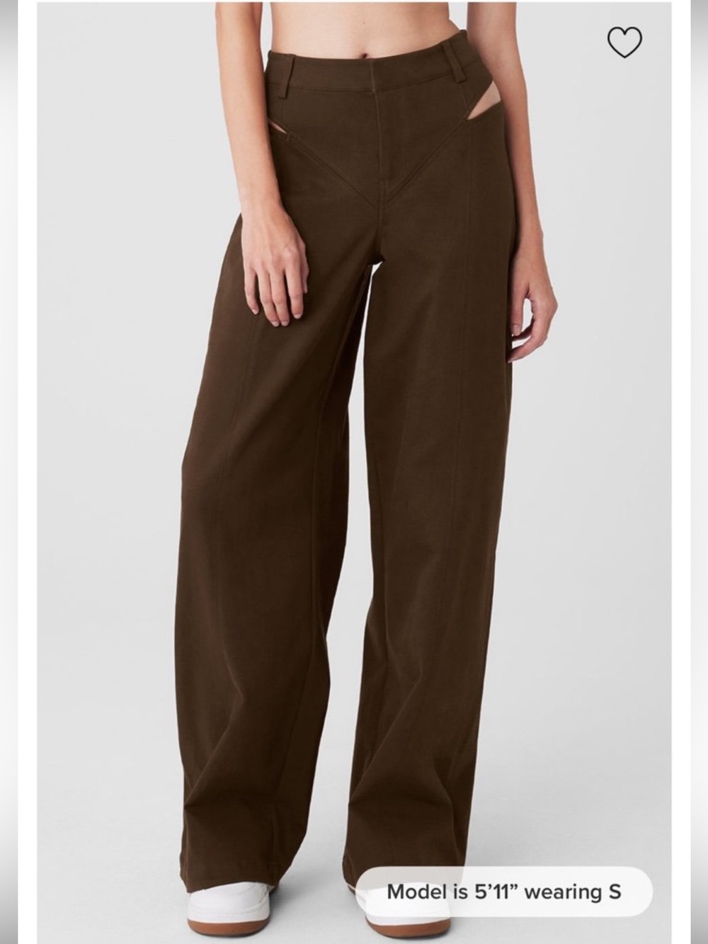 Alo high waist risk taker trousers Espresso Size XXS retail $168